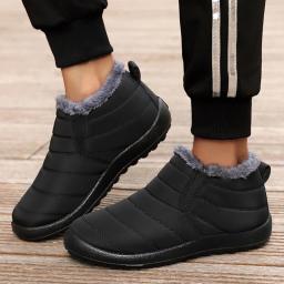 Plataforma de neve botas femininas sapatos punk para mulher deslizamento em sapatos mulher botas de tornozelo macio manter quente pele sapatos de inverno feminino botas mujer - Image 4