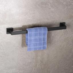 304 Toalheiros de Aço Inoxidável, Suporte do papel higiênico, Suporte do sabão líquido, Barra de toalha, Acessórios de WC, Preto fosco, Banheiro Hardware - Image 5