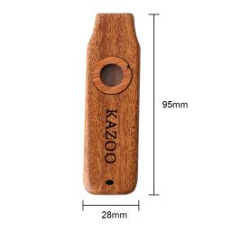 Portátil Kazoo Flauta De Madeira para Crianças, Guitarra Ukulele Clássica, Presente Iniciante, Instrumento Musical, Iniciante - Image 6