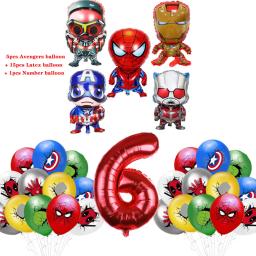 Marvel Super Hero Balão, Spiderman Aluminum Foil Balões, Kids Birthday Party Decoration, Os Vingadores Iron Man Suprimentos - Image 2
