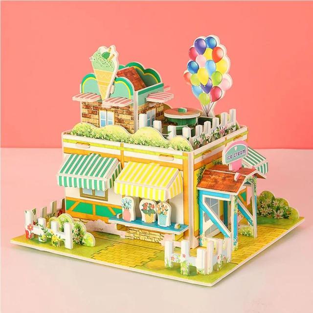 Blocos de Construção 3D: Brinquedos Educativos em Papel Artesanal para Crianças e DIY Criativo