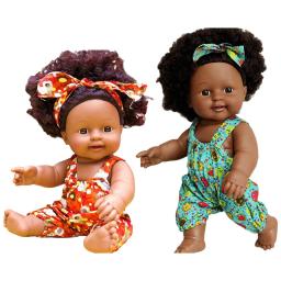 Bonecas reborn realistas, afro-americanas, olhos pretos, abertos, bebê realista - Image 1