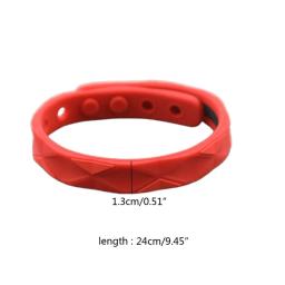 Pulseira esportiva antiestática à prova d'água, pulseira silicone antiestática, material silicone para mulher e homem, - Image 4