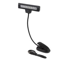 Black Music Stand Light, Clip On Book Lights, Luz de leitura - Image 5