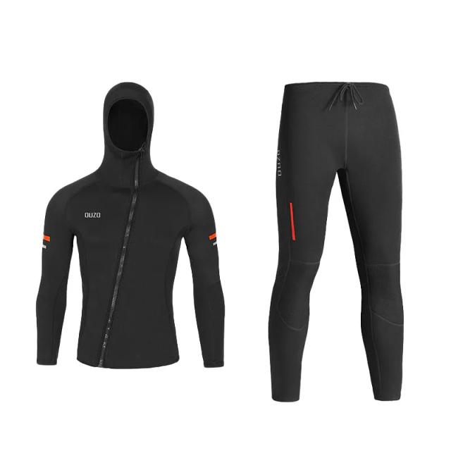 Terno de Mergulho Masculino de Manga Comprida com Neoprene 1,5mm - Roupa de Surf e Pesca Profissional