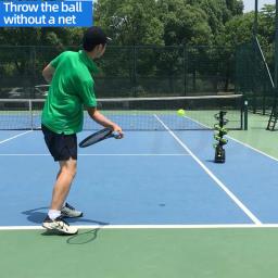 Single Person Tennis Throwing Machine com Receber Net, Swing Practice Device, Multi Ball Training, Dedicado Servindo Machine - Image 2