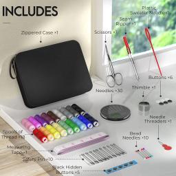 Multi-Function Needlework Storage Box, DIY Vestuário Kits De Costura, Artesanato, Mão Quilting, Bordado Thread Sewings Kit - Image 2