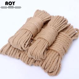 Corda de juta natural de 10m, corda de fio para artesanato diy, decoração de casa, árvore de gato, brinquedo para arranhar, quadro de escalada, cordas de ligação - Image 2
