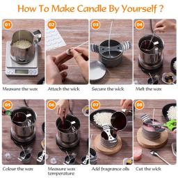 Ferramentas completas vela que faz suprimentos diy vela que faz kits de cera de abelha artesanato velas artesanais aniversário presentes da festa de casamento decoração da sua casa - Image 4