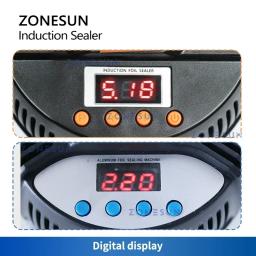 ZONESUN-Máquina De Vedação De Garrafas Eletromagnética Portátil, Selador De Indução Portátil, Tampa De Folha De Alumínio, Frasco De Plástico, ZS-DL800 - Image 2