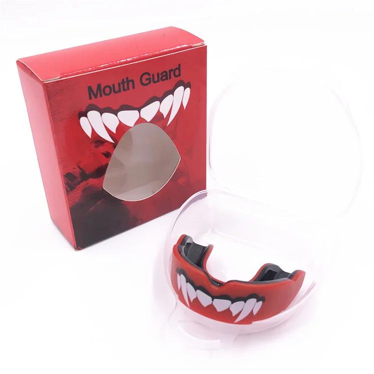 Dupla camada de boxe protetor bucal para adultos, protetor bucal 3D, dentes esportivos, tecnologia 3D, ajuste perfeito com estojo, ferver e morder a boca - Image 1
