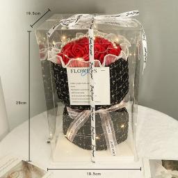 Buquês de sabão para meninas, Simulação Dia dos Namorados, Produtos Acabados High-End, Presente de aniversário, Flores eternas, 19 Rose - Image 3