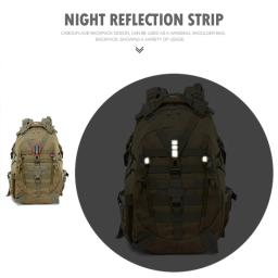 Mochila de acampamento saco de viagem dos homens tático molle escalada caminhadas ao ar livre reflexivo ombro pesca portátil saco - Image 2