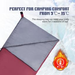 TOMSHOO-Saco de dormir ultraleve para adultos, envelope ao ar livre, clima quente, acampamento, viagem, mochila, caminhadas - Image 5