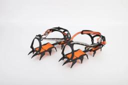 12 dentes de gelo neve crampons anti-deslizamento escalada pinça sapato cobre picos de aço inoxidável neve skid sapato capa crampon - Image 1