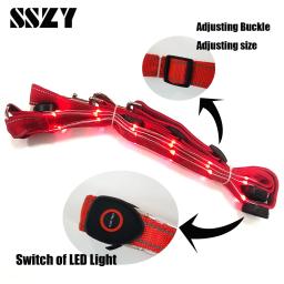 3 pçs led conjunto de passeio a cavalo pernas peito caudas cintas cavalos equitação ternos equestres luminosos luzes da noite cavalo visível equestre - Image 4