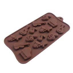 Molde do silicone para o chocolate e os doces, instrumento musical, ferramenta do cozimento - Image 5