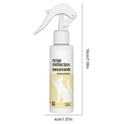 Spray desembaraçante para cães, condicionador antiestático, suprimentos de preparação para animais, sem lavagem, névoa de escovação, leave-in, dematting, 120ml - Image 6