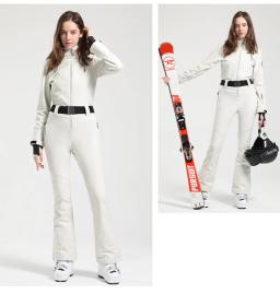 Gsou neve terno de esqui à prova de vento de uma peça para mulher snowsuit roupas impermeáveis esportes montanha, feminino, conjuntos de esqui novo inverno - Image 1