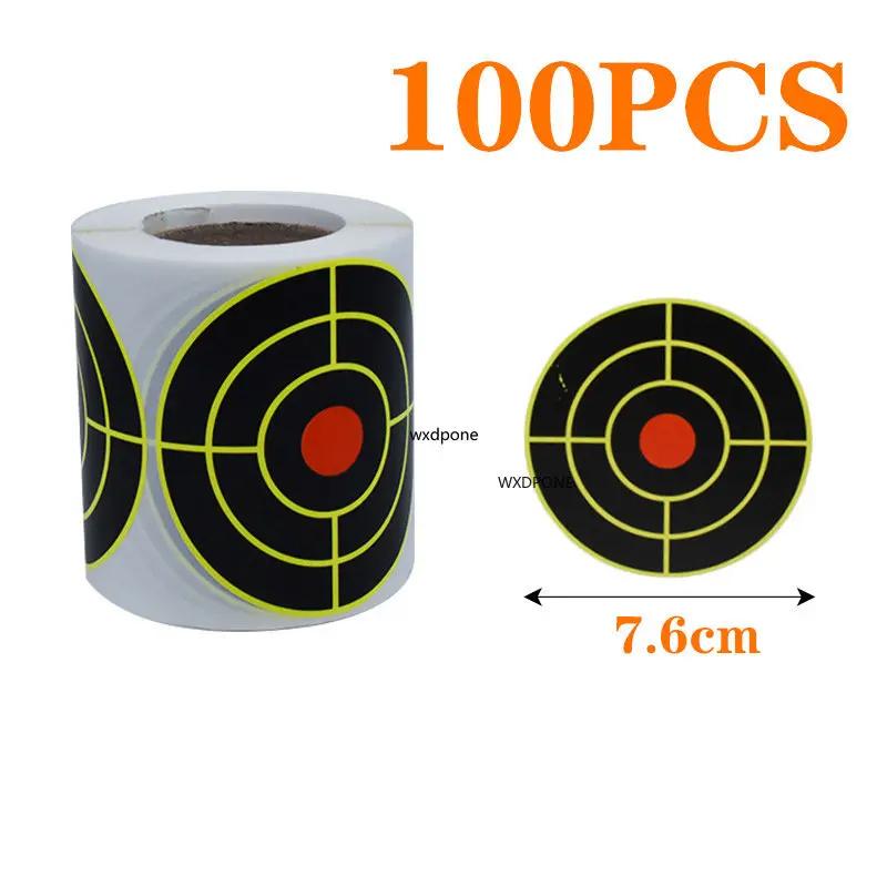 Adesivos auto-adesivos para tiro e caça, Adesivo de pontos alvo, Alvos reativos, Prática e Treinamento Adesivo, 7.50cm - Image 1