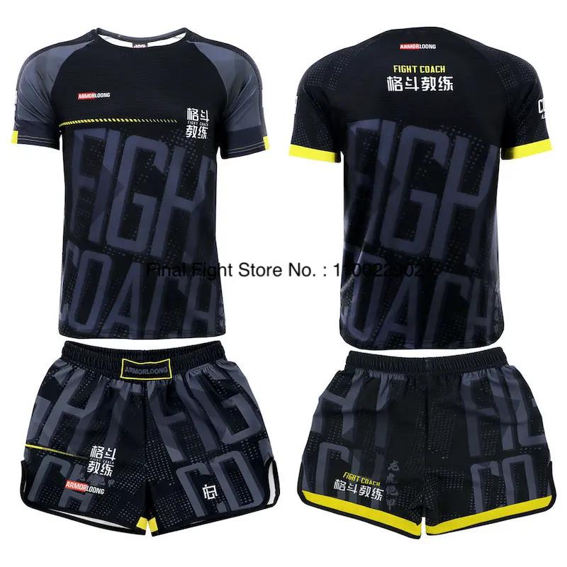 Shorts Muay Thai e Conjunto de Camiseta para Homens e Mulheres, Multi Cores, Luta de Gaiolas, Kickboxing, Boxe, Ginásio, Artes Marciais, Uniforme de Treino - Image 1