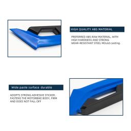 Asa aerodinâmica para motocicleta, spoiler aerodinâmico winglet, adesivo de decoração, bricolage para moto e scooter, 1 par - Image 3