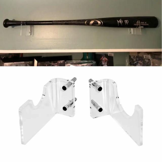 Suporte Acrílico Transparente para Exposição de Bats de Baseball