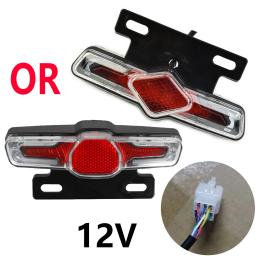 Turn Signal Rack traseiro para bicicleta elétrica, Ebike Taillight, luz da lâmpada, Acessórios Scooter, 12V, 36V-60V - Image 1