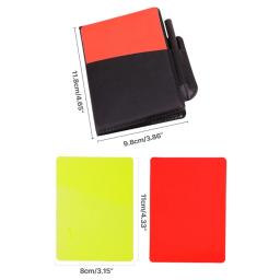 Cartões penalidade árbitro esportivo 652d, para futebol, esporte, jogo futebol, cartão árbitro futebol pvc, - Image 3