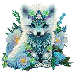 Crystal Rhinestone Painting Set, Fox Set para adulto iniciante, pintura DIY de alguma forma especial, presente de festa, 11.8x11.8 ", 30x30cm - Image 1