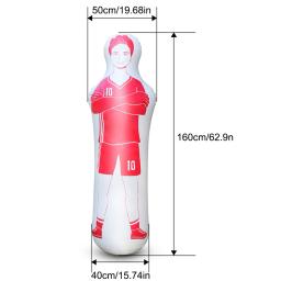 Inflável Football Training Goal Keeper para crianças e adultos, PVC Soccer Dummy Goalkeeper, Tumbler Wall Kick Defender, 160cm - Image 6