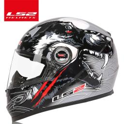 LS2-Classic Full Face Capacete De Motocicleta, Moto Racing, Moto, Capacete De Tanque, Xdron Casque, Samurai Draze, FF358 - Image 3