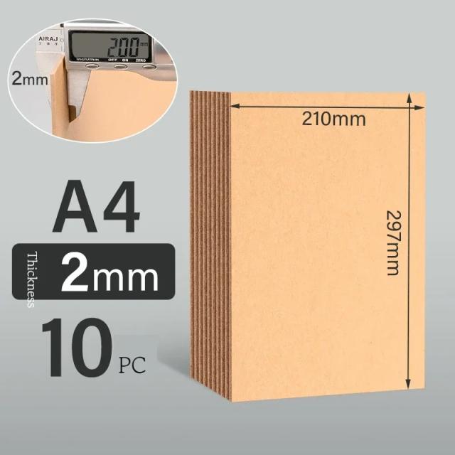 Papelão Rígido para Artesanato DIY em Cartão, Papel Kraft A5 e A4, Cinza e Branco, Alta Qualidade, Espessura 1-2mm