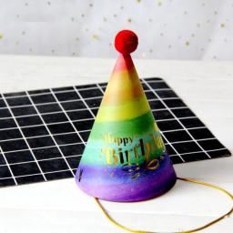 Chapéus de festa de aniversário para menino e menina, diy, artesanal, coroa, decoração do chuveiro do bebê, acessórios da foto, 1pc - Image 2