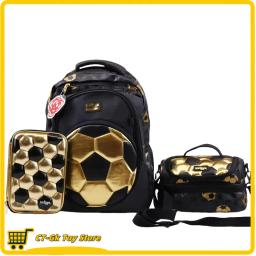 Saco de escola para crianças, mochila de futebol dourada estudantil, smiggle australiano genuíno, presente de aniversário e Natal - Image 1