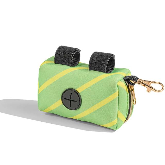 Bolsinha de Neoprene para Coleira de Cães com Grande Capacidade e Dispensador de Sacos de Resíduos