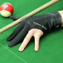 Gtubik 1 pçs luvas de bilhar aperto aprimorado esquerda mão direita aberta três dedos luvas de bilhar snooker tênis de mesa luvas - Image 5