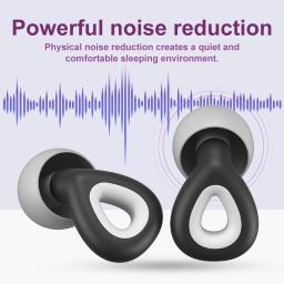 Impermeável Silicone Ear Plug para Sleep, Natação Protetor de Orelha, Redução de Ruído, Soundproof, Sleeping Earplugs for Travel, Casa - Image 1