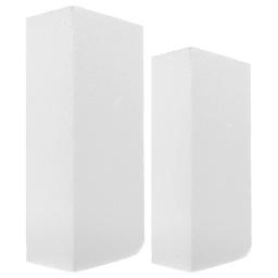 2 peças blocos de espuma de poliestireno retangular artesanato cubos de espuma branca bolas de pintura retangulares - Image 1