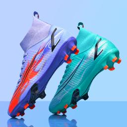 Qualidade por atacado sapatos de futebol mbope futebol botas futsal chuteira campo chuteiras treinamento tênis ourdoor calçados femininos tf/fg - Image 1