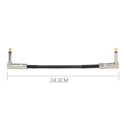Cabo Pedal de Efeitos Guitarra, Instrumentos Patch Cord, Fio Efeito Guitarra Elétrica 6,35, Cabeça de Metal, Acessório de Alta Qualidade 15cm - Image 6