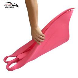 Barbatanas de mergulho adulto nadadeiras de natação silicone sereia cauda barbatanas de surf botas de mergulho de uma peça sapatos monofin engrenagem - Image 4