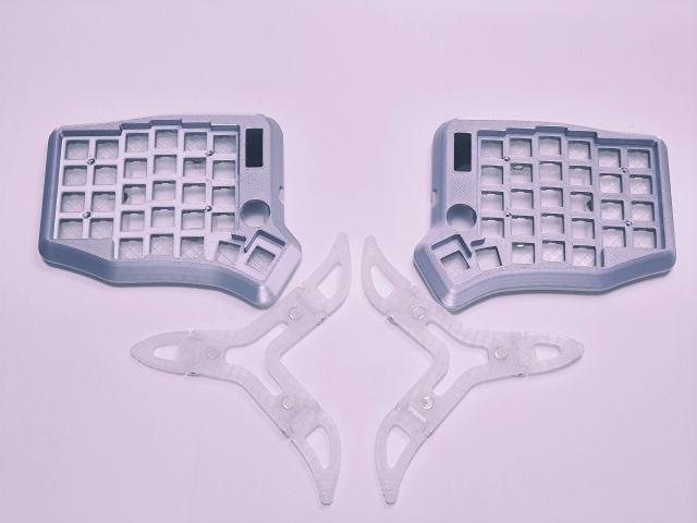 Kit de Teclado Portátil Split Mini Wired com 58 Teclas, Programação Personalizada, Iluminação RGB Suave e Botões Ergonômicos