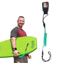 Surf Segurança Leash Adequado para Stand Paddle Boards, Corda de Mão, Gancho, Single-Wrap Strap, Enrolado, Bodyboard, Placas - Image 1