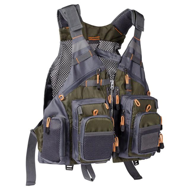 Bassdash Respirável Pesca Vest Outdoor Sports Voar Natação Ajustável Vest Pesca Tackle