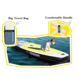 Inflável levante-se paddleboard sup board 6 Polegada grossa sap surfboard conjunto com paddle surf fin enrolado leash inflator levar saco - Image 6