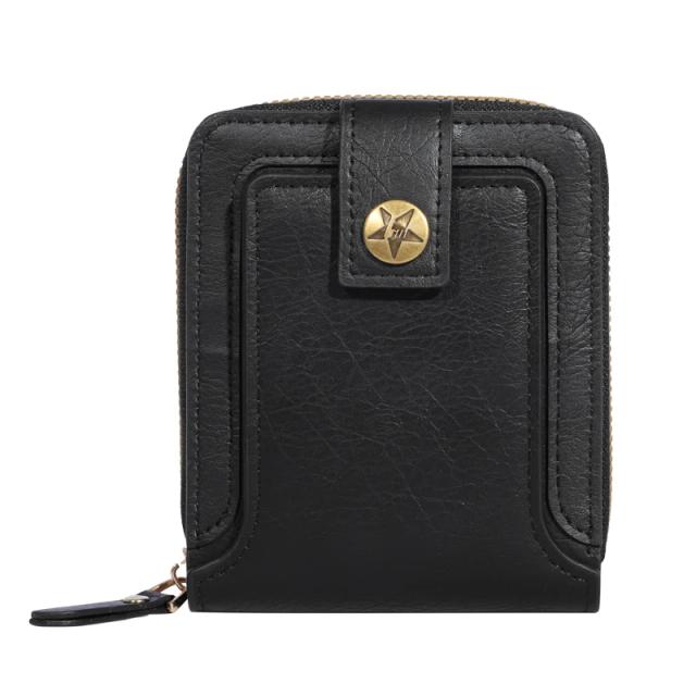 Árvore Padrão: Elegante Carteira Masculina com Titular de Cartão, Zíper e Espaço para Moedas