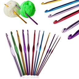 4 pces/8 pces novo 2/2.5/3/3.5mm óxido de alumínio agulhas de tricô crochê gancho tecer agulhas de crochê ferramentas de malha acessórios - Image 2