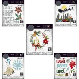 Guirlanda de natal trenó corte metal dados conjunto diy scrapbooking modelo moldes decoração cartão foto álbum papel artesanato - Image 1