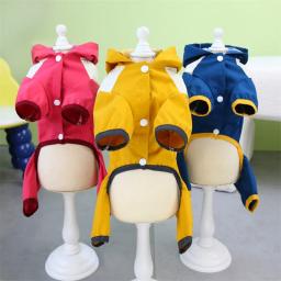 Impermeável reflexivo para Pet Dog, roupas Chiwawa, casaco impermeável com capuz, jaqueta de cachorro, macacão pequeno, maltês, XXL - Image 4